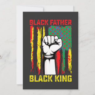 Juneteenth Black Father Day Dad King Celebrating F Kaart