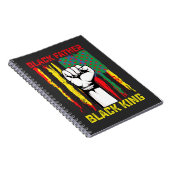 Juneteenth Black Father Day Dad King Celebrating F Notitieboek (Rechterzijde)