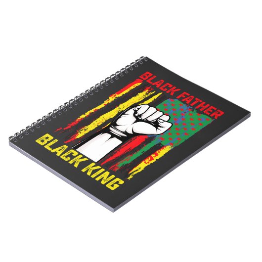 Juneteenth Black Father Day Dad King Celebrating F Notitieboek (Linkerzijde)