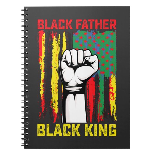 Juneteenth Black Father Day Dad King Celebrating F Notitieboek (Voorkant)