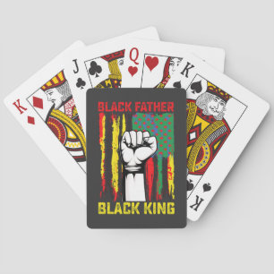 Juneteenth Black Father Day Dad King Celebrating F Pokerkaarten