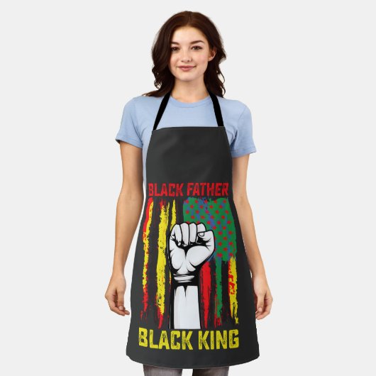 Juneteenth Black Father Day Dad King Celebrating F Schort (Gedragen)