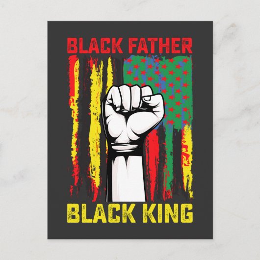 Juneteenth Black Father Day Dad King Celebrating F Uitnodiging Briefkaart (Voorkant)