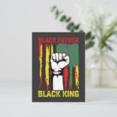 Juneteenth Black Father Day Dad King Celebrating F Uitnodiging Briefkaart (Staand voorkant)