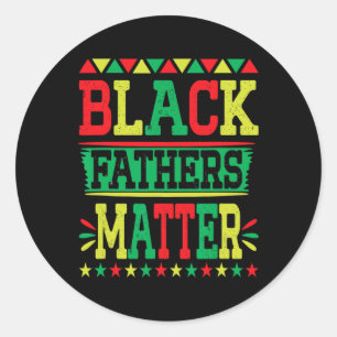 Juneteenth Black Fathers Probleem Papa Pride Vader Ronde Sticker