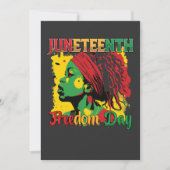 Juneteenth Black Freedom Day 1865 Loc Kaart (Voorkant)