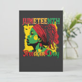 Juneteenth Black Freedom Day 1865 Loc Kaart (Staand voorkant)