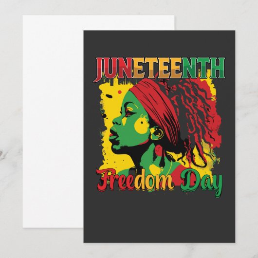 Juneteenth Black Freedom Day 1865 Loc Kaart (Voorkant / Achterkant)