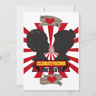 Juneteenth Black Freedom Note Kaart Briefpapier