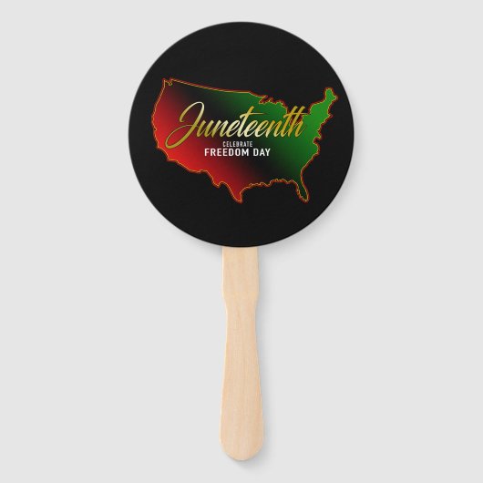Juneteenth Black Heritage Handwaaier (Achterkant)