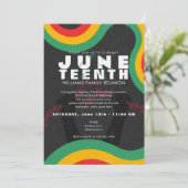 Juneteenth Black History 1865 Vrijheidsviering Kaart (Staand voorkant)