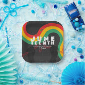 Juneteenth Black History 1865 Vrijheidsviering Papieren Bordje (Feest)