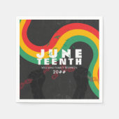 Juneteenth Black History 1865 Vrijheidsviering Servet (Voorkant)