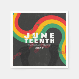 Juneteenth Black History 1865 Vrijheidsviering Servet