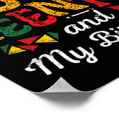 Juneteenth Black History Month Verjaardag 19 juni Poster (Hoek)