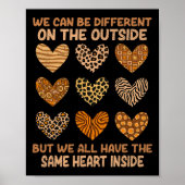 Juneteenth Black History Month Zelfde hart binnen  Poster (Voorkant)