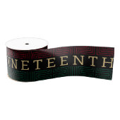 Juneteenth Black Independence Day Holiday Grosgrai Grosgrain Lint (Spoel)