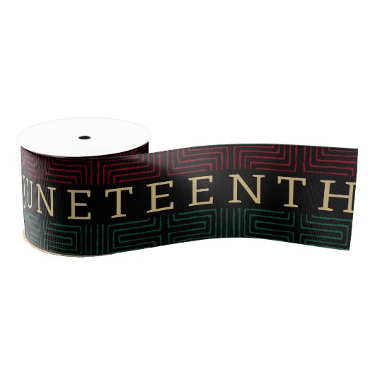 Juneteenth Black Independence Day Holiday Grosgrai Grosgrain Lint (Spoel)