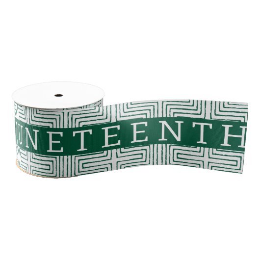Juneteenth Black Independence Day Holiday Grosgrai Grosgrain Lint (Spoel)