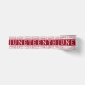 Juneteenth Black Independence Day Holiday Grosgrain Lint (Voorkant)
