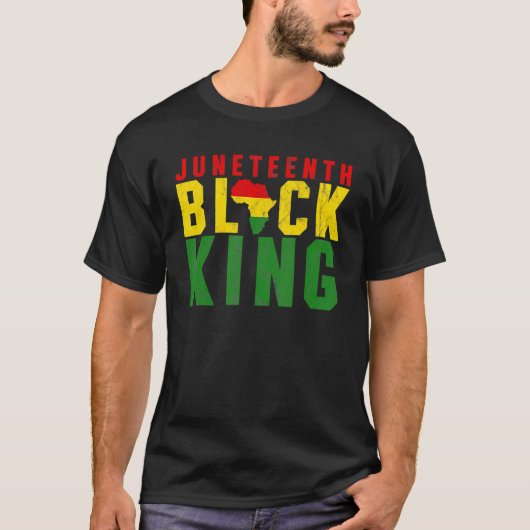 Juneteenth Black King Emancipation Day Melanin Bla T-shirt (Voorkant)