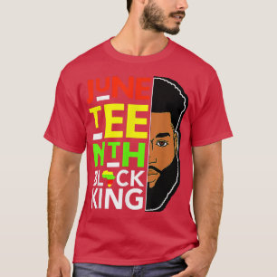 Juneteenth Black King Father Dad Mannen Son Boys M T-shirt
