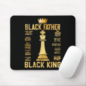 Juneteenth Black King machtigste Chess African Muismat (Met muis)