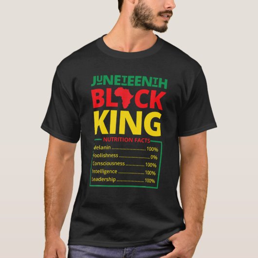 Juneteenth Black King Melanin Dad Fathers Day Mann T-shirt (Voorkant)
