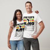 Juneteenth Black King Melanin Fathers Day Pride T-shirt (Unisex)