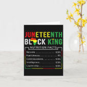 Juneteenth Black King Melanin Vaders Dag Mannen Jo Kaart (Gele Bloem)