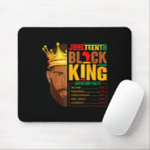Juneteenth Black King Nutritional Facts Pride Afri Muismat (Met muis)