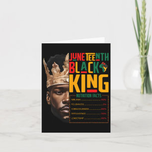 Juneteenth Black King Pride Afrikaanse voedingswaa Kaart