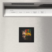 Juneteenth Black King Pride Afrikaanse voedingswaa Magneet (Insitu (Vaatwasser))