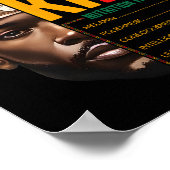 Juneteenth Black King Pride Afrikaanse voedingswaa Poster (Hoek)