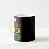 Juneteenth Black King Voedingsfeiten Jongens Junet Koffiemok (Voorkant links)