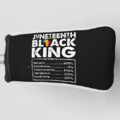 Juneteenth Black King Voedingsfeiten Melanine Golfheadcover (Voorkant)