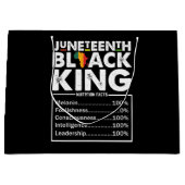 Juneteenth Black King Voedingsfeiten Melanine Groot Cadeauzakje (Voorkant)