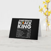Juneteenth Black King Voedingsfeiten Melanine Kaart (Gele Bloem)