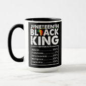 Juneteenth Black King Voedingsfeiten Melanine Mok (Links)