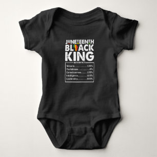 Juneteenth Black King Voedingsfeiten Melanine Romper