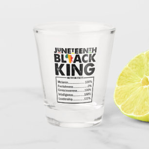 Juneteenth Black King Voedingsfeiten Melanine Shot Glas