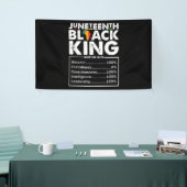 Juneteenth Black King Voedingsfeiten Melanine Spandoek (Beurs)