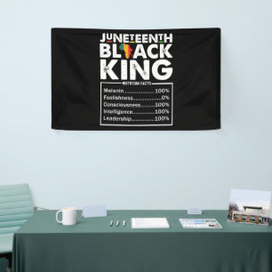 Juneteenth Black King Voedingsfeiten Melanine Spandoek