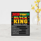 Juneteenth Black King Voedingsfeiten Pride Afri Kaart (Gele Bloem)