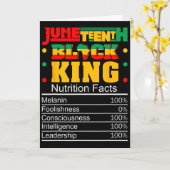 Juneteenth Black King Voedingsfeiten Pride Afri Kaart (Gele Bloem)