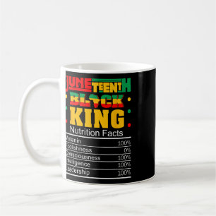 Juneteenth Black King Voedingsfeiten Pride Afri Koffiemok