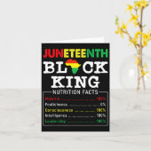 Juneteenth Black King Voedingsfeiten Vaderdag Kaart (Gele Bloem)