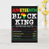 Juneteenth Black King Voedingsfeiten Vaderdag Kaart (Gele Bloem)