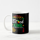 Juneteenth Black King Voedingswaarde Feit Pride Af Koffiemok (Links)