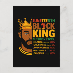 Juneteenth Black Nutrition Feiten Trots Afrikaans Feestdagenkaart